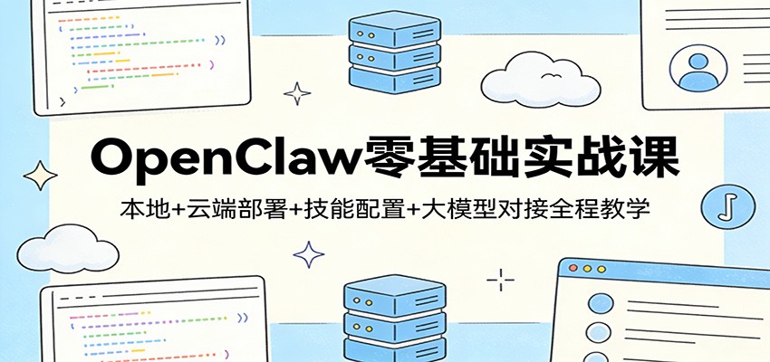 OpenClaw零基础实战课:本地+云端部署+技能配置+大模型对接全程教学凯哥轻创网-轻创网-创业网-网创项目资源站-副业项目-创业项目-搞钱项目凯哥轻创网